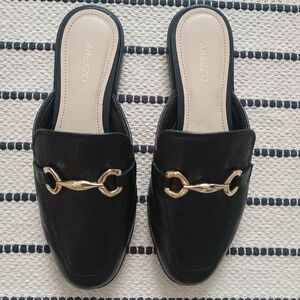 Black Leather Loafer New 7.5